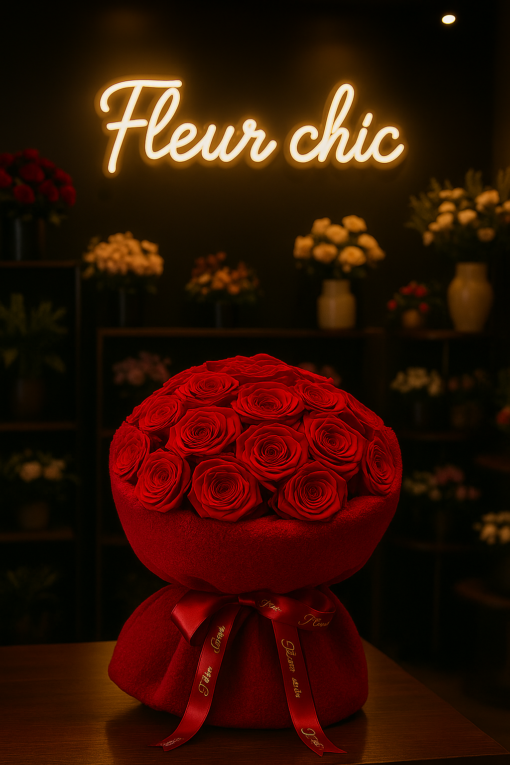 Bouquet redscarf trend