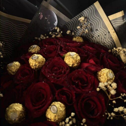 Bouquet rouge Ferrero