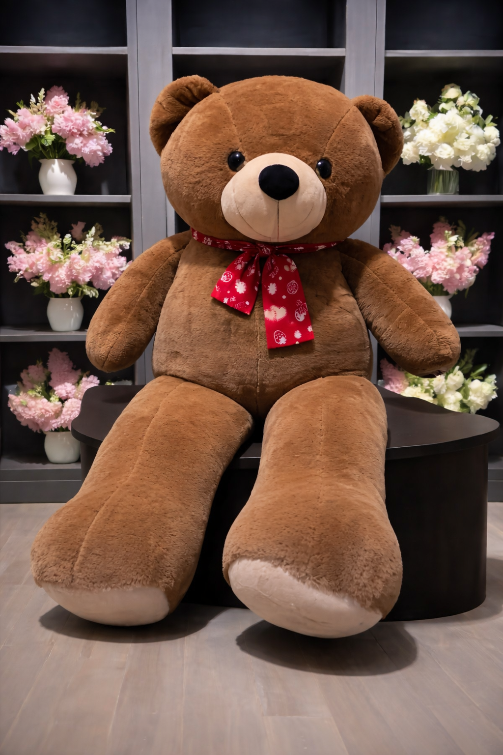 Peluche géante ours marron cadeau romantique à Fes