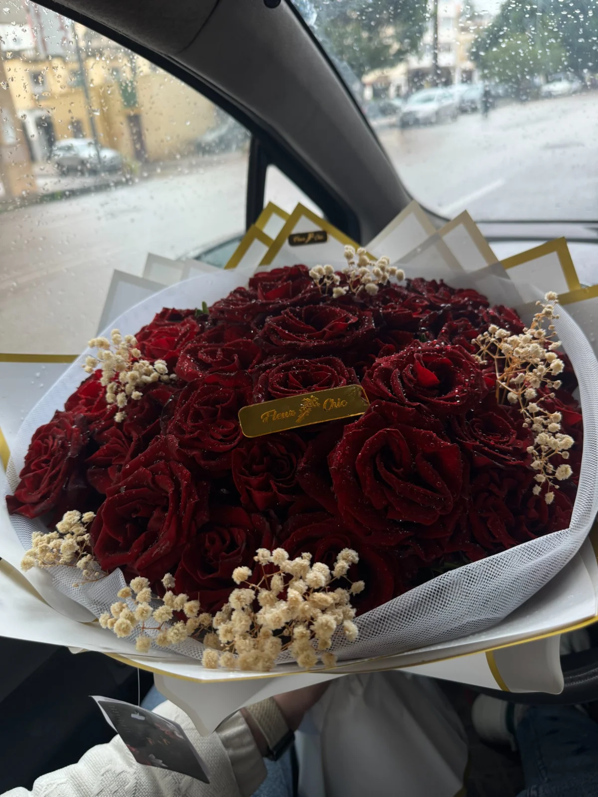 Bouquet élégant de roses rouges